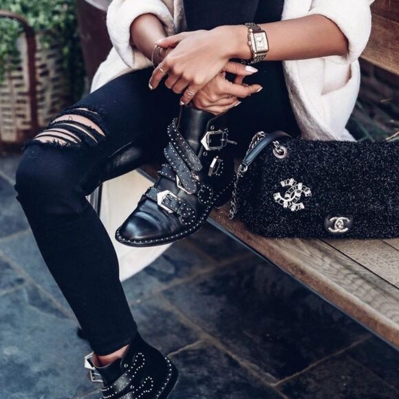 Givenchy Elegant studded ankle boots size 8 excellent condition - Picture 8 of 10